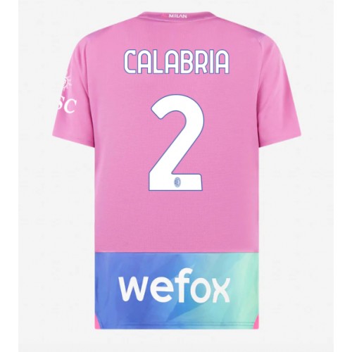 Maillot de foot AC Milan Davide Calabria #2 Troisième 2023-24 Manches Courte